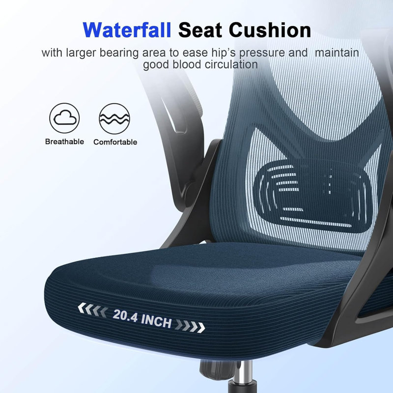 Ergonomic Office Chair, Computer Chair, Mesh Chair, Navy