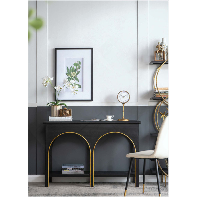 Console en bois avec accents
