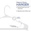 50-Pack White Plastic Hangers - Durable, Space-Saving Closet Organization Solution