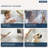 Dual Showerheads Digital Shower System, 12" Ceiling Mount Rainfall Shower Faucet with Handheld Shower-89015408
