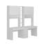 Bureau l 94,5 po avec huche Beritan