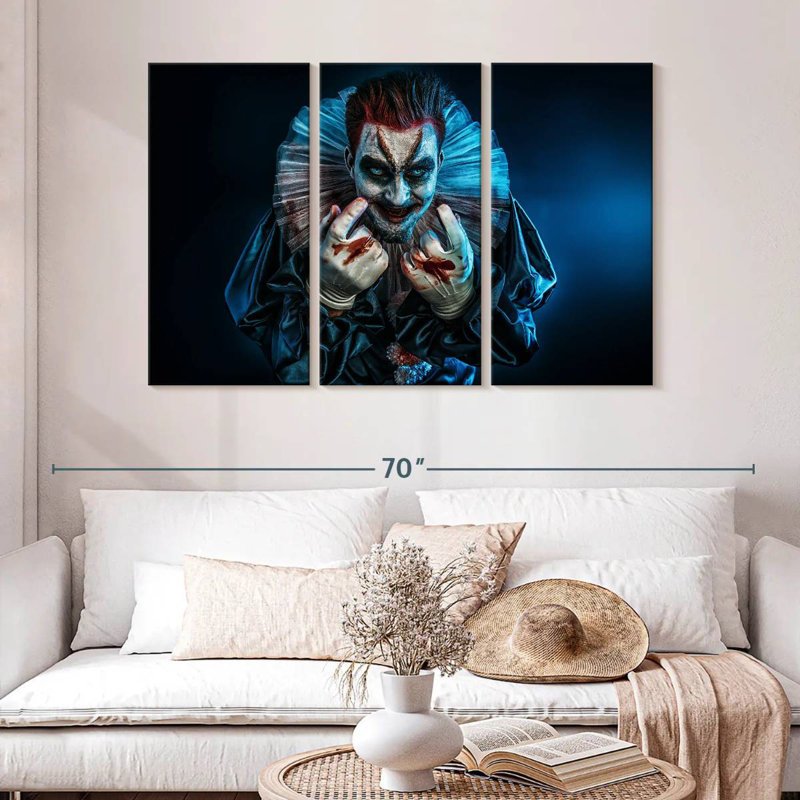 Devil Clown, 32" H x 50" W