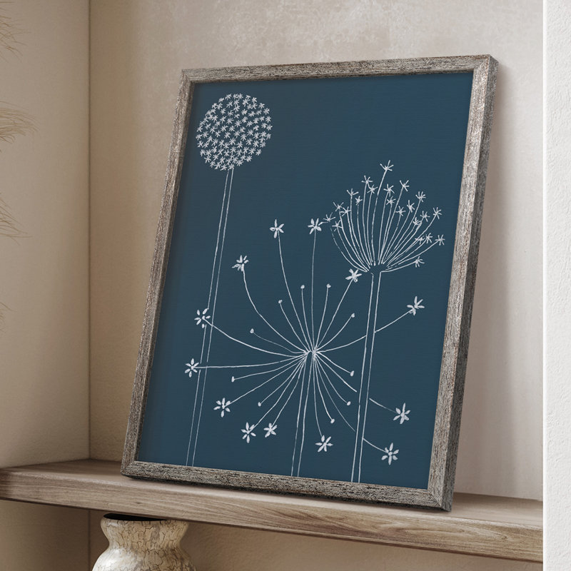 Impression graphique Alliums I - bois massif, H 11 po x l 9 po