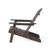 Libo Outdoor Adirondack Chair, Taupe Gray Acacia Wood, Slat Panels-121489436
