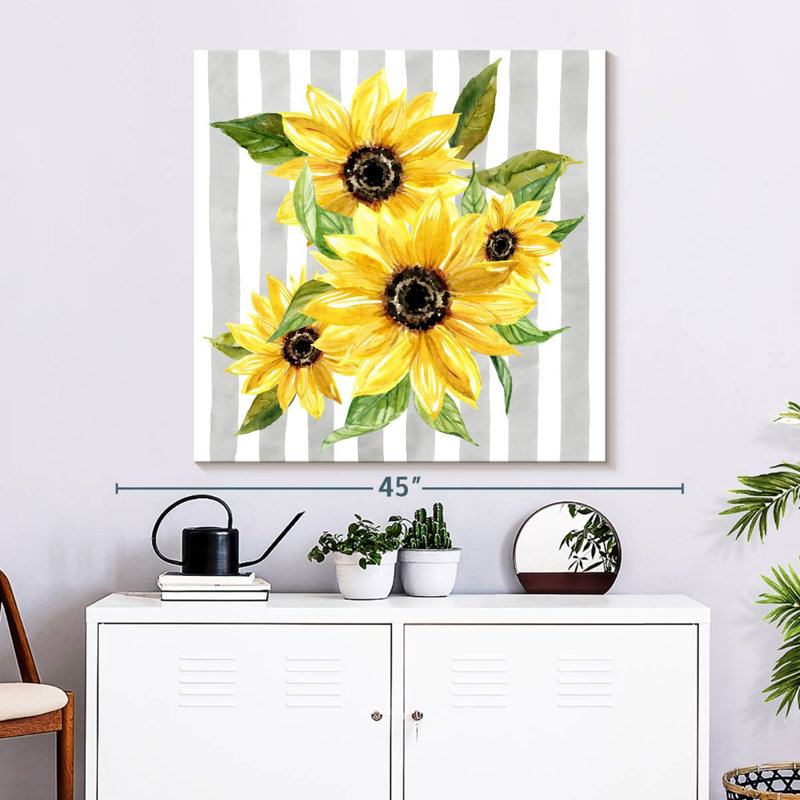 Harnek Sunflower Array I, H 33 po x l 33 po