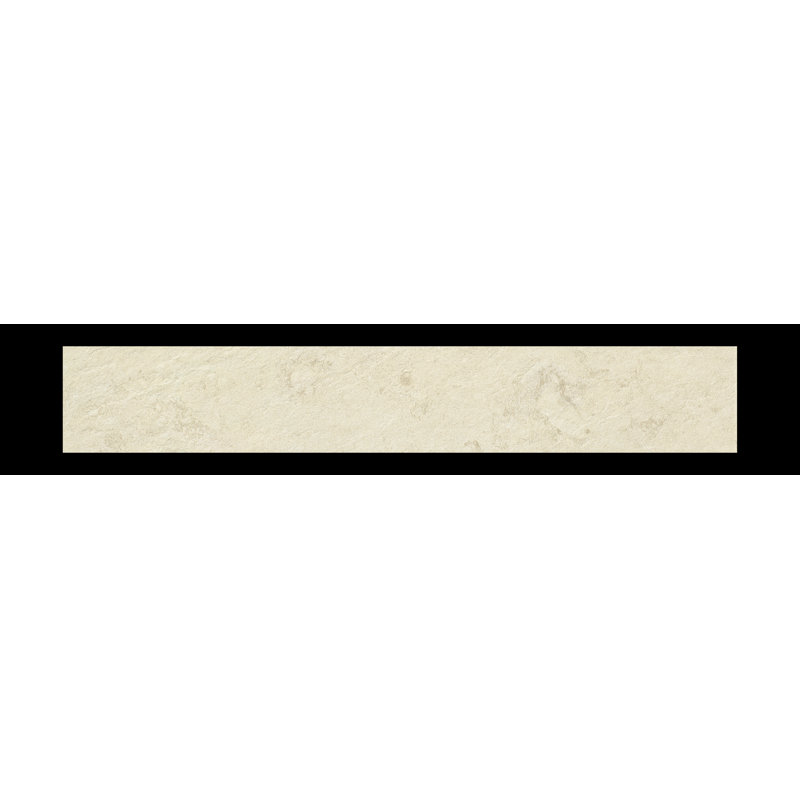 Burton Stone 6" x 35" Porcelain Wall & Floor Tile, Vision Ivory White