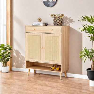16 Pair Shoe Storage Cabinet