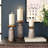 Mango Wood Handmade Minimalistic Bell Shaped Pillar Decorative  Candle Holder Set-1454927293