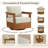 Solid Wood Swivel Patio Conversation Set
