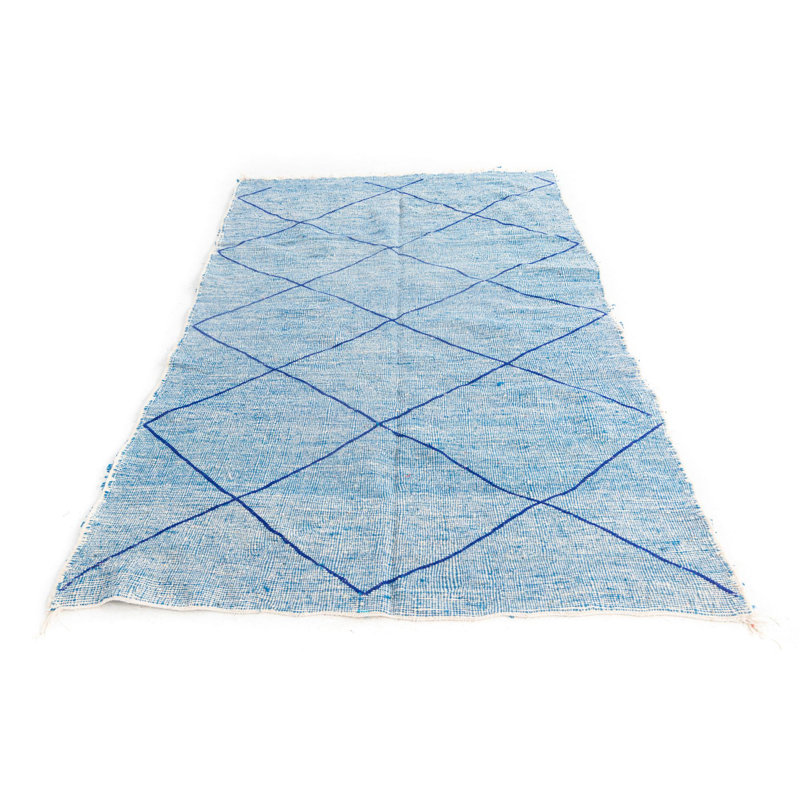 Tapis bleu 5 x 8 Parra