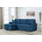Sorrelle 82"W Blue Linen Fabric Reversible Sleeper Sectional Sofa With Storage Chaise-943671428