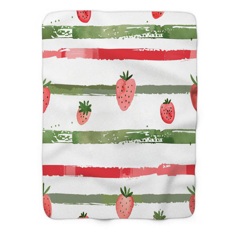 Berry Design - Couverture Sherpa de qualité supérieure 1 pièce WB_FL_100624_0085, L 50 po x L 60 po