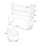 Ensembles de bureau 55,25 po Burlywood