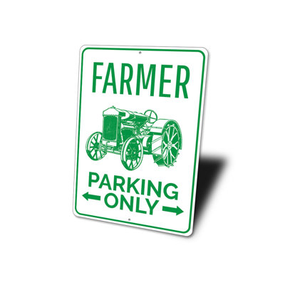 Enseigne en aluminium Farmer