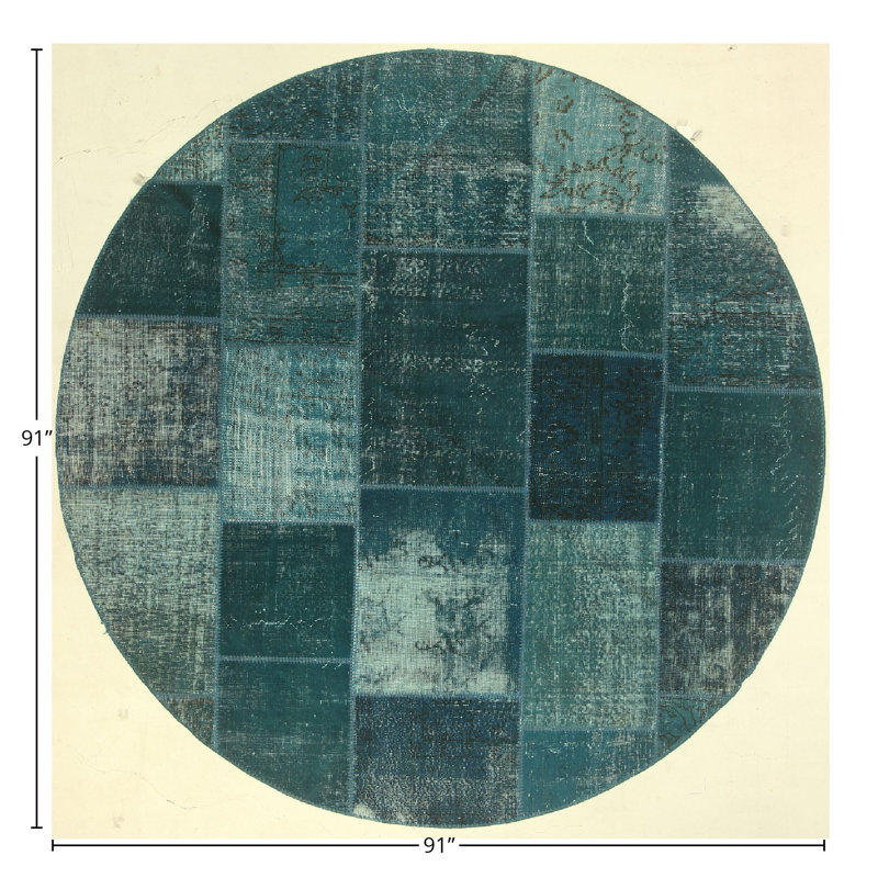 Square 7'7'' X 7'7'' Area Rug with Non-Slip Backing