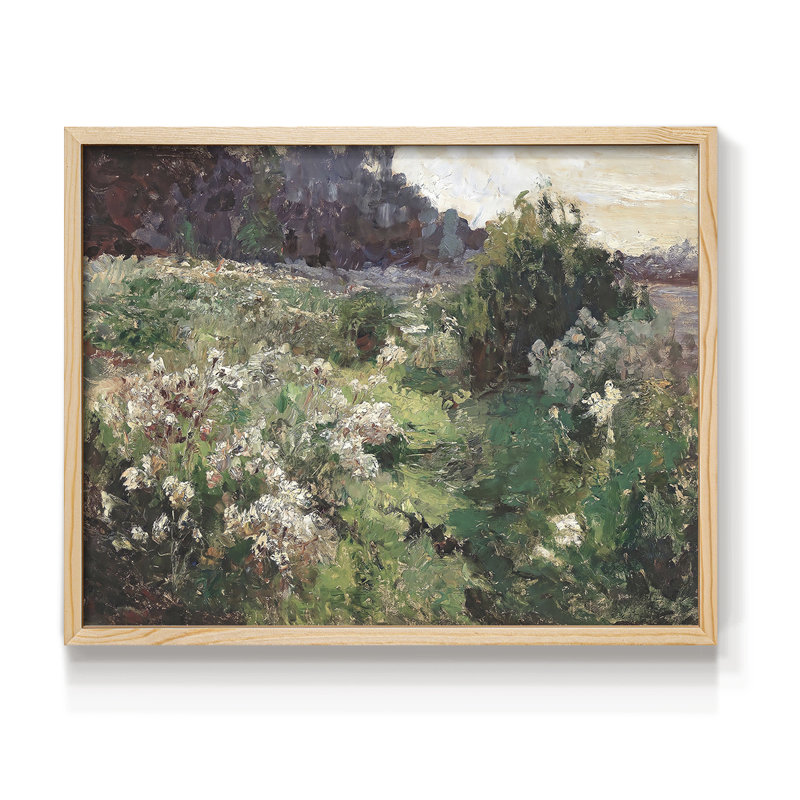 Paysages rétro-CL XXVII - impression encadrée - réaménageable, H 11 po x l 14 po, Naturel