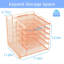 Rose Gold 6-Tier Desk Organizer for Women: With Magazine Rack & Office Desk Decor-1303781770