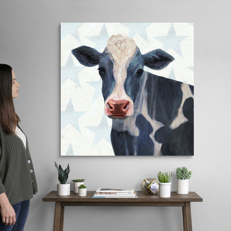 «Patriotic Farm I», art mural sur toile, H 36 po x l 36 po x P 1 po, Toile tendue