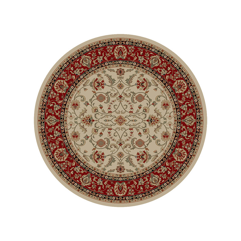 Berniece Oriental Indoor Rug, Round 8'