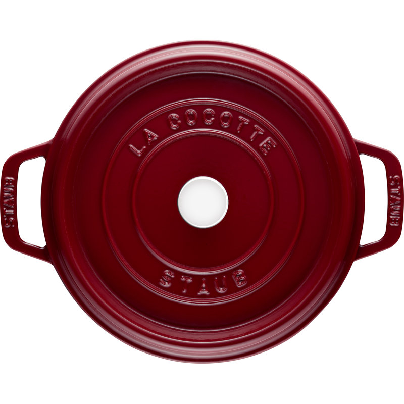 Staub Cast Iron 5-qt Tall Cocotte, Red