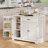 Bayview 33” Kitchen Pantry with 3 Doors, 1 Drawer, Refrigerator-Style Doors, Adjustable Shelves, Standalone Storage Cabinet, Solid and Engineered Wood, Multiple Finish Options-1439400652