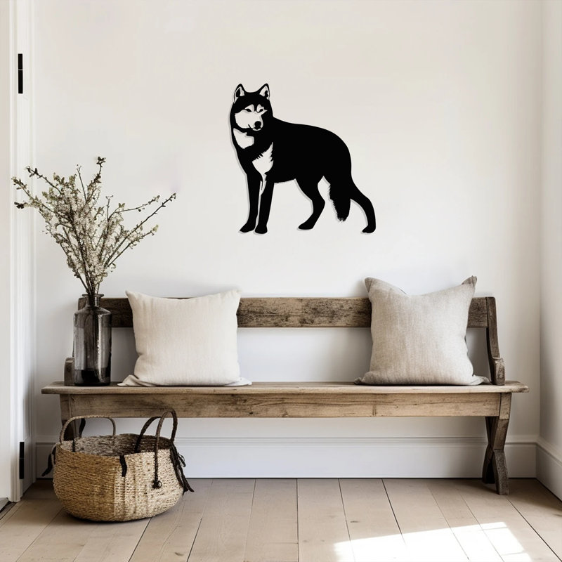 «Guardian Husky», art mural, White