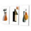 Ensemble de 3 pièces bohémiennes de style Mid-Century géométrique VI - Art moderne Mid-Century-86786833