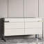 Buffet décoratif moderne en bois manufacturé gris-373589687