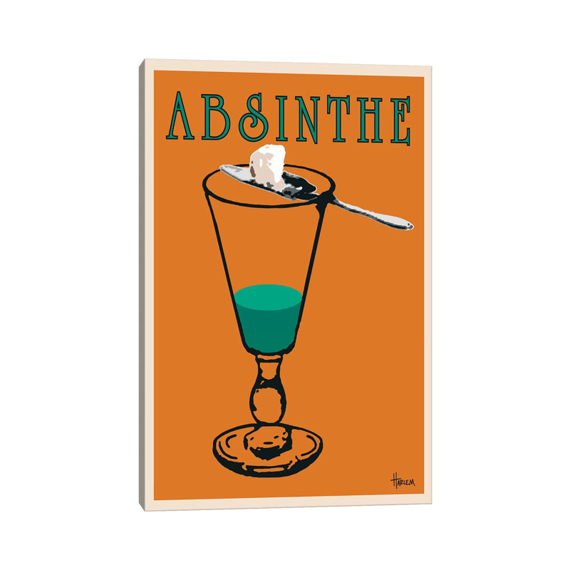 Absinthe by Lee Harlem - Wrapped Canvas Gallery-Wrapped Canvas Giclée, 20.32 cm H x 30.48 cm W