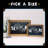 VersaChalk Steel Reversible Mini Magnetic Chalkboard, Up to 2' Size  + Fine Tip White Marker-40348962