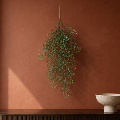 Artificial Hanging Plants Fire / UV Resistant 75cm Faux Fern Plant
