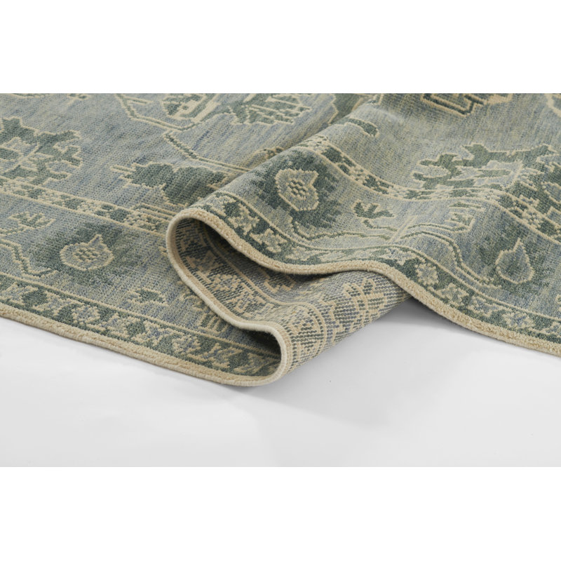 Tapis bleu Momeni Nomad, Tapis de couloir 2 pi 3 po x 8 pi