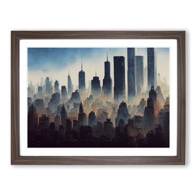 Watercolour New York Skyline Vol.2 - Single Picture Frame Painting