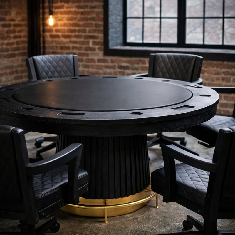 Prohibition Swivel Game Chair-black By RAM Game Room, Black