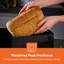 GEEPAS RetroVive Bread Bin 13L | Carbon Steel Container with Removable Lid & Easy-to-Lift Lid Handle | Easy Clean Design Preserves Loaves Fresh Longer | Shields from Dust Mites | Storage Box-116740370