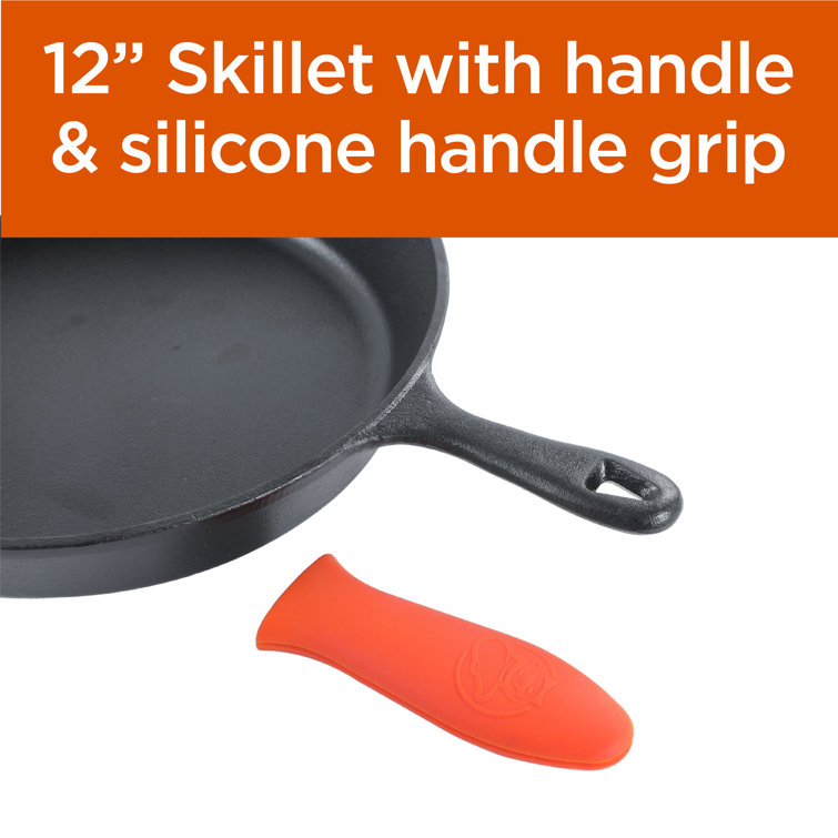 Iron Skillet Silicone Handle Cast Iron Skillet Frying Pan With Bonus Silicone  Grip,frying Pan With Silicone Handle,cast Iron Frying Pan, 