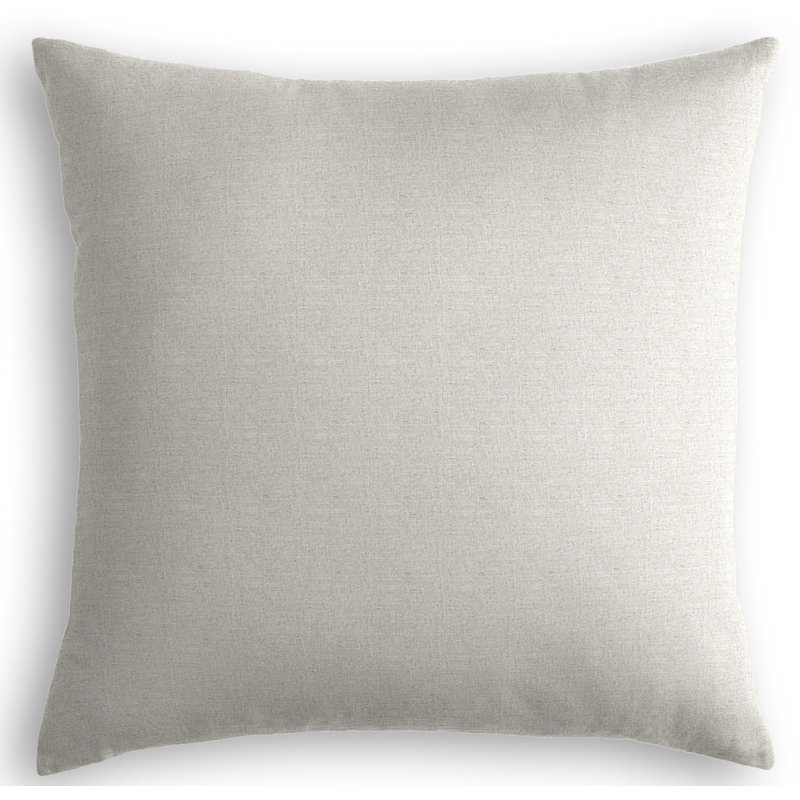 Linen Square Pillow Cover & Insert, 18" x 18", Gray