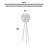 Luxury Clear Petal Tripod Floor Light Decor