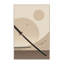 Tapis rituel minimaliste beige lavable à la machine Coalmont Seppuku-357222484