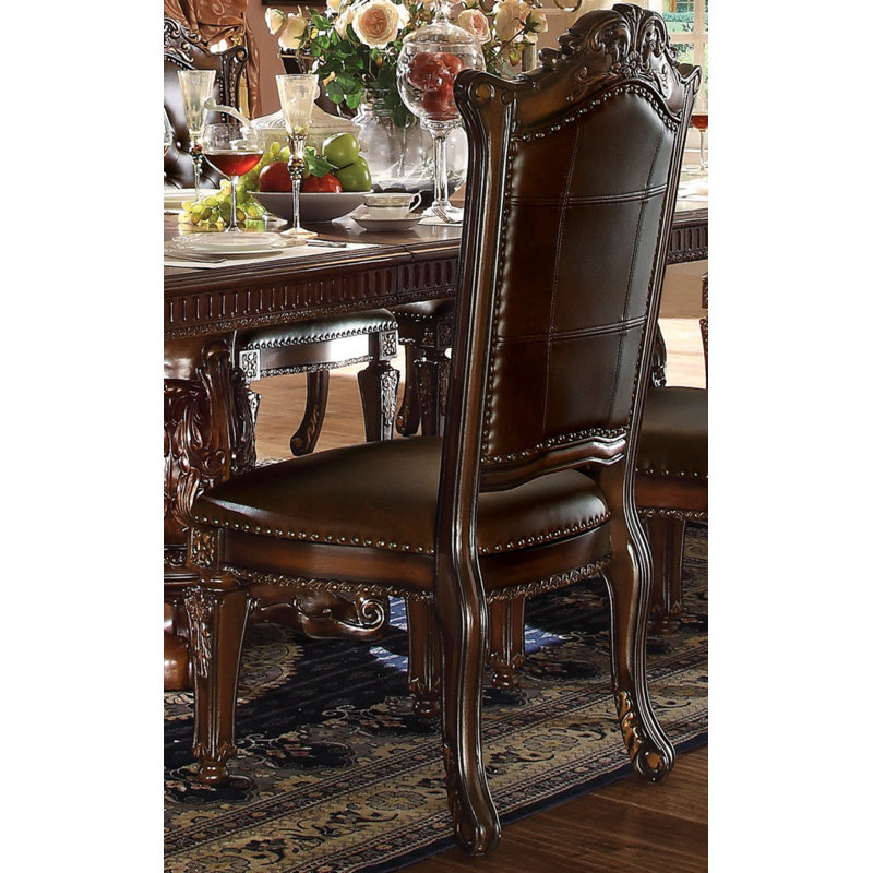 Valmonte Tufted Side Chair (Set of 2), Cherry