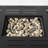 Propane Gas Fire Pit Table, 50000 BTU Rectangular Steel Fire Pit For Outdoor Patio And Garden Gatherings