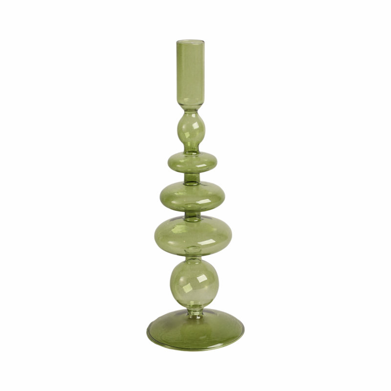 Candlestick Candle Holder, Green