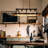 Rustic Farmhouse Chandelier With Wood And Metal Design, 5-Light Linear Ceiling Fixture For Dining Room And Kitchen Island-172287276