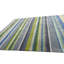 Green Hand-Knotted Wool Chromatic Stripes Geometric Modern Contemporary Carpet Rug-460203295