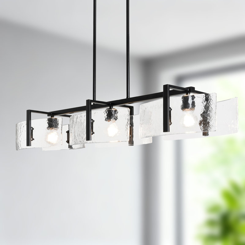 Lustre linéaire surdimensionné 41 po 3 lumières