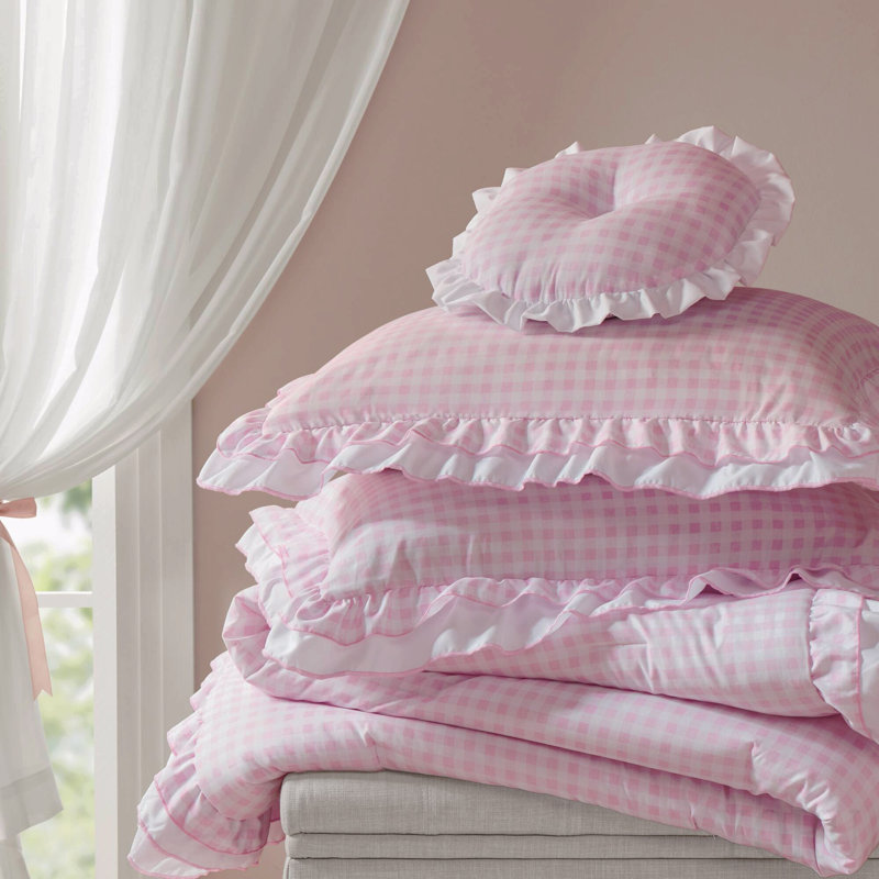 4-Piece Full/Queen Comforter Set, Pink