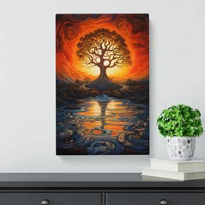 Sunrise Symbolism No.2 - Wrapped Canvas