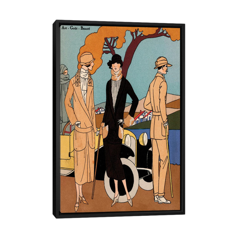 « rétro couture iv », annonce de portfolio sur toile, H 26 po x l 18 po x P 1,5 po, Toile avec cadre noir, Pas de tapis