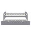 Lit plateforme simple avec lit gigogne sous le lit-1204879646