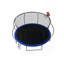Trampoline citrouille de 14 pi, trampoline d'extérieur avec panier de basketball, filet d'enclos et échelle